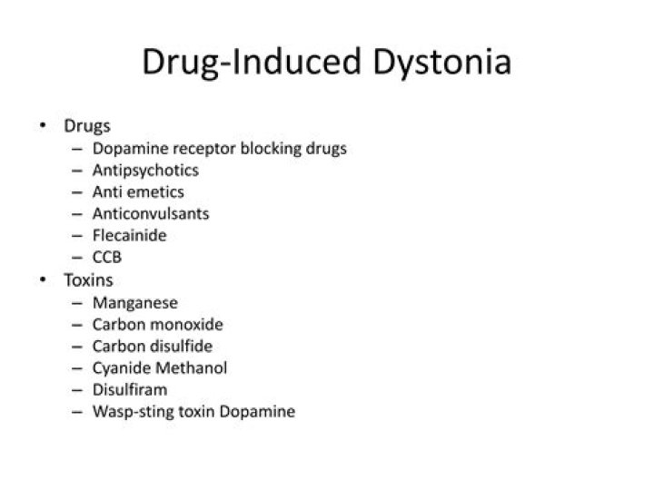 Does drug induced dystonia go away